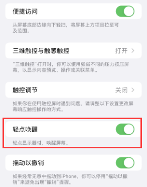 辽中苹果授权维修站分享iPhone轻点无法唤醒怎么办