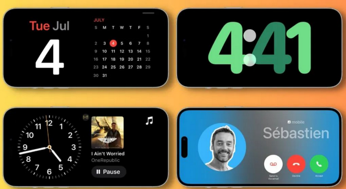 辽中苹果手机维修分享iOS17横屏充电待机显示有什么好处 